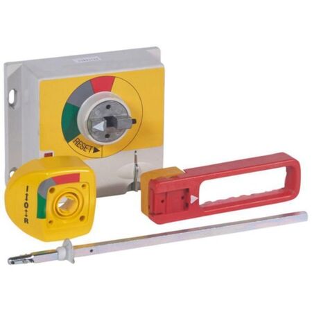 Rotary handle - for DPX 1250/1600 - vari-depth IP55 - emergency use -red/yellow