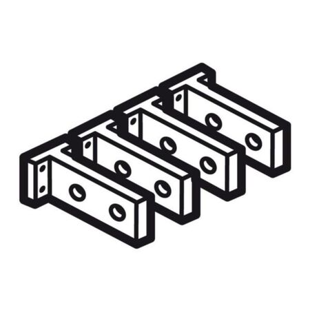 Rear terminals (8) - for DPX 1250/1600 - short - incoming or outgoing - 4P