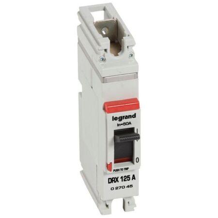 MCCB - DRX 125 - thermal magnetic - Icu 25 kA - 220/240 V~ - 1P - 50 A
