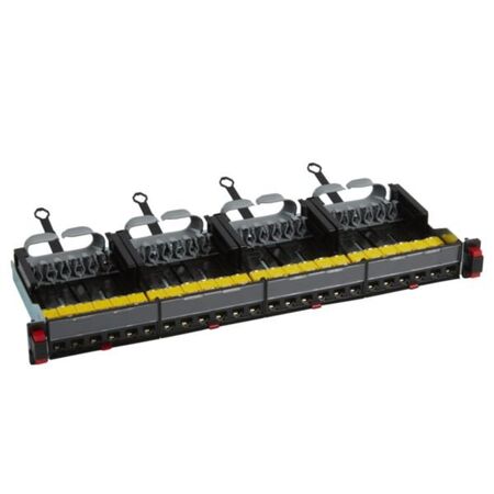 Patch panel 19 inch - equipped with 24 RJ45 Category 6A UTP