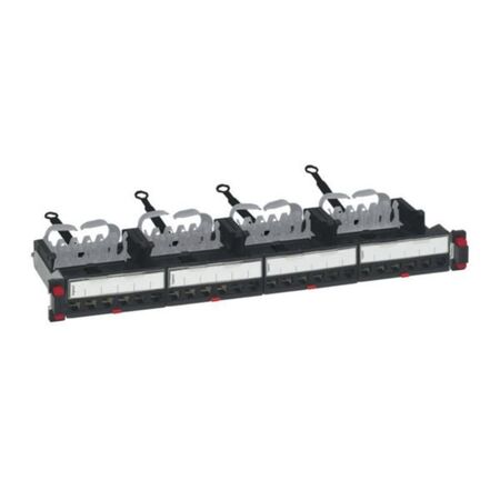 Patch panel 19 inch - empty cassettes to be equipped with 24 RJ45