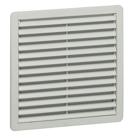 Plastic louvre - IP 44 - 150x150 mm - with filter G 3 - RAL 7035 Plastic louvre - IP 44 - 150x150 mm - with filter G 3 - RAL 7035