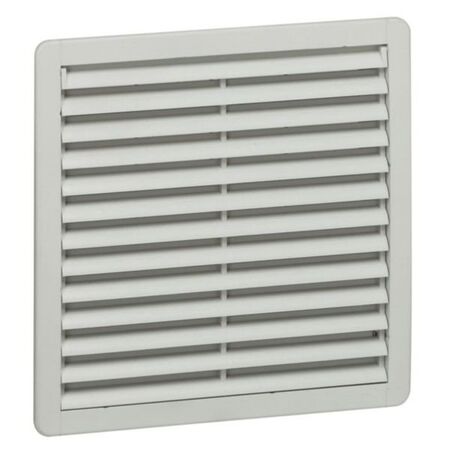 Plastic louvre - IP 54 - 325x325 mm - with filter G 3 - RAL 7035 Plastic louvre - IP 54 - 325x325 mm - with filter G 3 - RAL 7035