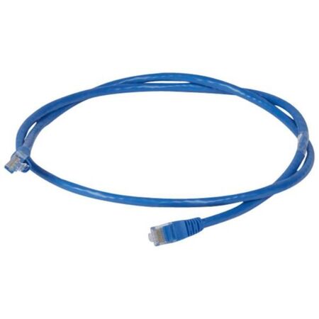 Patch cord RJ45 category 6 U/UTP PVC blue 1m