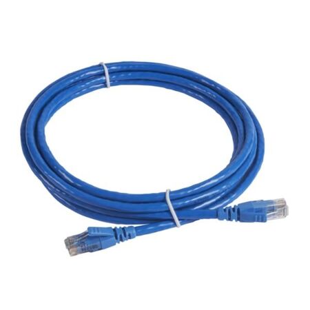 Patch cord RJ45 category 6 U/UTP PVC blue 3m