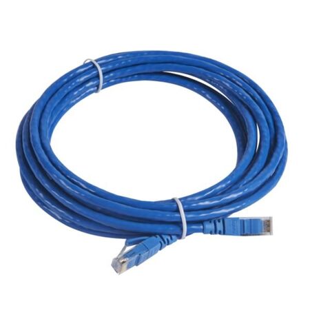 Patch cord RJ45 category 6 U/UTP PVC blue 5m