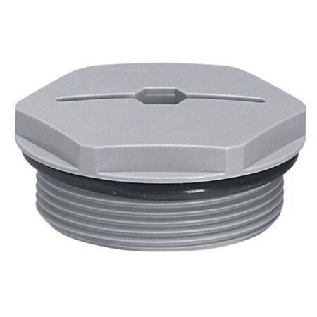 Stopping plug - for plastic cable gland - IP68 - ISO 40 - RAL 7001