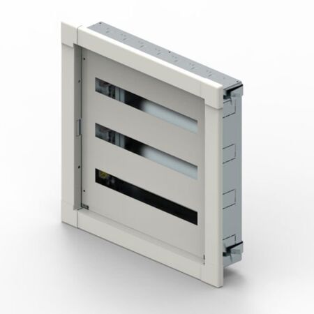 Metal cabinet XL³ S 160 flush mounting 3 rows of 24 modules