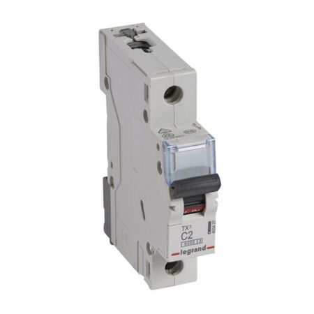 MCB TX3 6000A 1 pole 2A curve C