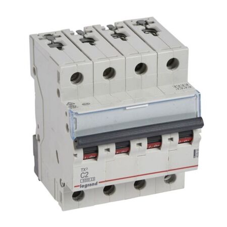 MCB TX3 6000A 4 pole 2A curve C