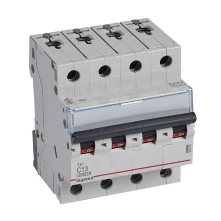 MCB TX3 6000A 4 pole 13A curve C