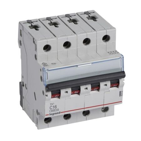 MCB TX3 6000A 4 pole 16A curve C