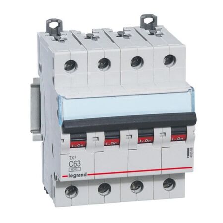 MCB TX3 6000A 4 pole 63A curve C