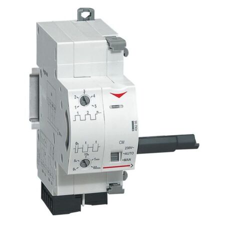 Motorized control DX3 230V with automatic resetting for 1 module per pole devices up to 63A