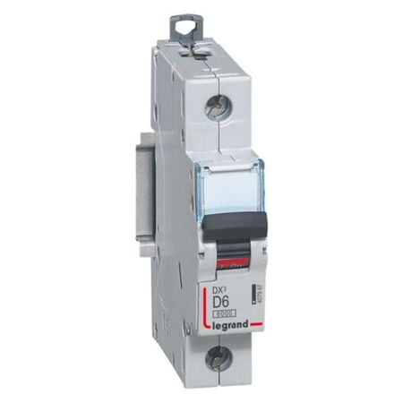 MCB DX3 6000A 1 pole 6A curve D