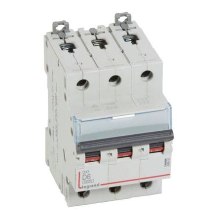 MCB DX3 6000A 3 pole 6A curve D