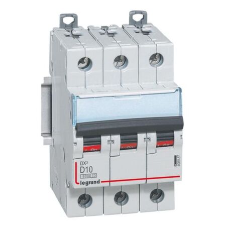 MCB DX3 6000A 3 pole 10A curve D