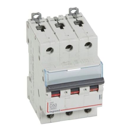 MCB DX3 6000A 3 pole 50A curve D