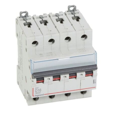 MCB DX3 6000A 4 pole 16A curve D
