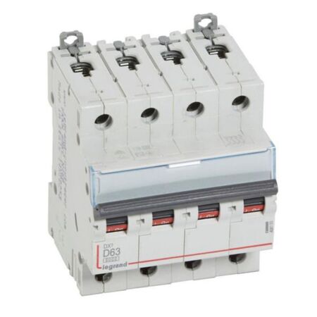 MCB DX3 6000A 4 pole 63A curve D
