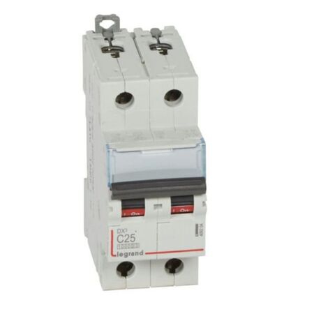 MCB DX3 10000A 2 pole 25A curve C