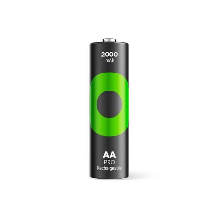 GP Recyko 1.2V AA PRO Series Rechargeable Battery | 2000mAh Capacity | Low Self-Discharge Technology | @Card of 4 | by Powercell
