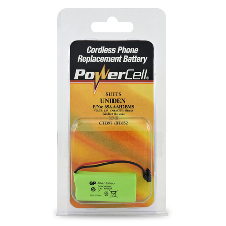 NiMH Cordless Phone Battery | 2.4V | 650mAh Capacity | Uniden Compatible | by Powercell