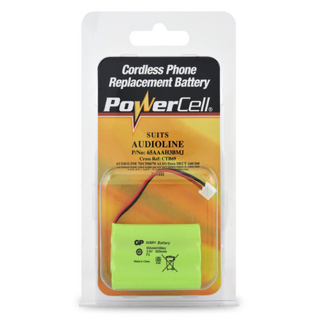 Powercell 2.4V 650mAh NiMH Cordless Phone Battery | Rechargeable | Compatible with Uniden Elite 90XX Series | by Powercell