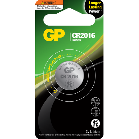 3V Lithium Coin Cell Battery CR2016 | Long-Lasting Power | Compact Size | @Card of 1 | by Powercell