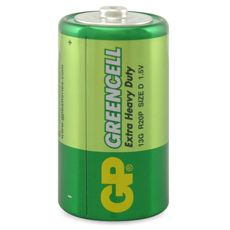 1.5V Extra Heavy Duty D Battery | Carbon Zinc Chemistry | Bulk Pack of 2 | by Powercell