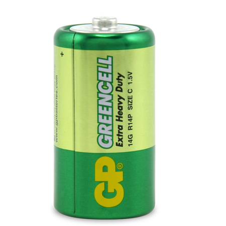 1.5V Extra Heavy Duty C Battery | Carbon Zinc Chemistry | Bulk Pack of 2 | by Powercell