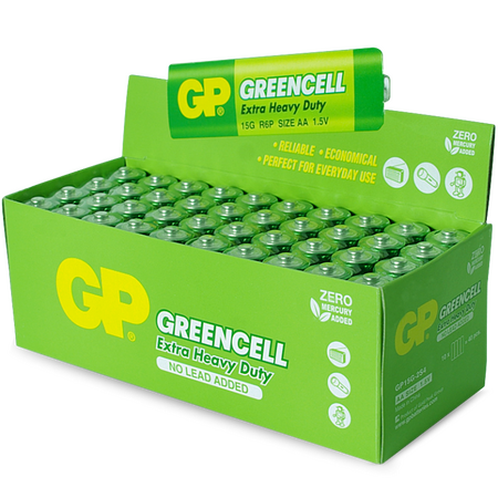 AA Extra Heavy Duty Battery | 1.5V Carbon Zinc | Bulk Shrink Pack of 4 | by Powercell