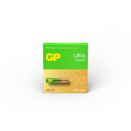 GP Ultra Alkaline AAA Batteries | Long-Lasting Power | 1.5V Output | @Pack of 20 | by Powercell