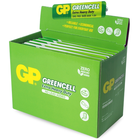 AAA Extra Heavy Duty Batteries | 1.5V Carbon Zinc | Reliable Power | @Card of 4 | by Powercell