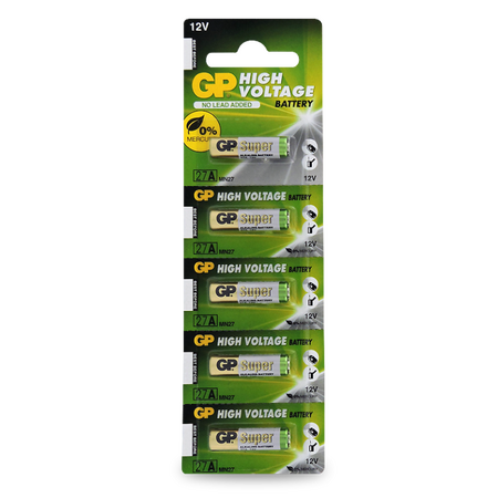 12V Alkaline High Voltage Battery | 20mAh Capacity | Compact Size | @Card of 5 | by Powercell