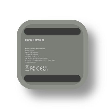 4 Bay USB Charger with 4 NiMH AA Batteries | Fast Charging in 1.3 Hours | LED Indicators | by Powercell