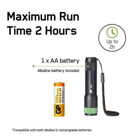 GP Discovery Consumer Torch | 85 Lumens Brightness | IPX4 Water Resistant | Cree LED | by Powercell