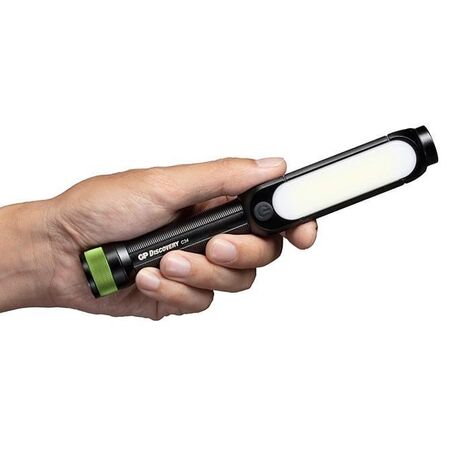 COB Flashlight | 550/350 Lumens | IPX4 Water Resistant | Magnetic Base & Pocket Clip | by Powercell