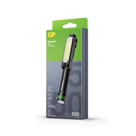COB Flashlight | 550/350 Lumens | IPX4 Water Resistant | Magnetic Base & Pocket Clip | by Powercell
