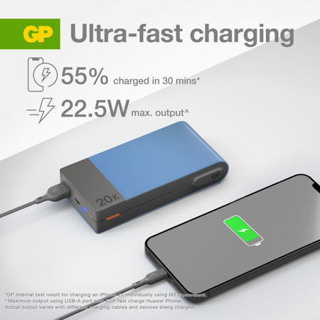20Ah 74Wh Li-ion Powerbank | USB-C PD 22.5W Fast Charge | Green | by Powercell