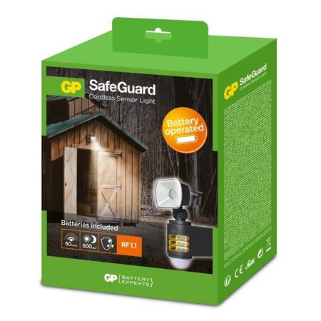 Single LED Wireless Sensor Light | 60 Lumens | IP55 Weatherproof | Adjustable Direction | by Powercell