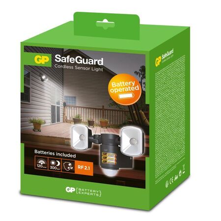 Dual LED Wireless Sensor Light | 120 Lumen Output | IP55 Rated | Adjustable Headlamps | by Powercell