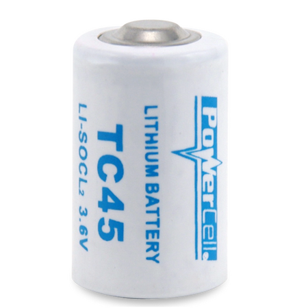 3.6V 1/2AA Lithium Thionyl Chloride Cell | 1200mAh Capacity | Bobbin Construction | by Powercell