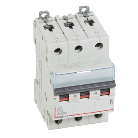 MCB DX3 10000A 3 pole 6A curve C