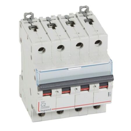 MCB DX3 10000A 4 pole 2A curve C
