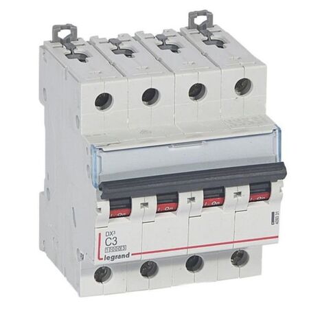 MCB DX3 10000A 4 pole 3A curve C