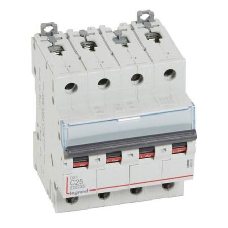 MCB DX3 10000A 4 pole 25A curve C