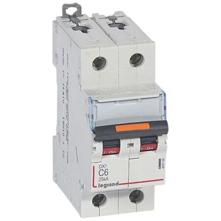 MCB DX3  2 pole 6A curve C