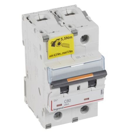 MCB DX3  2 pole 80A curve C
