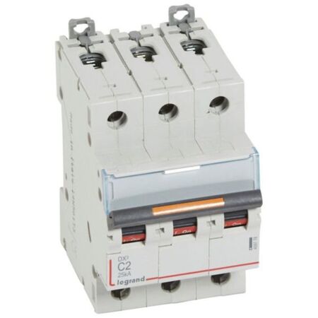 MCB DX3  3 pole 2A curve C